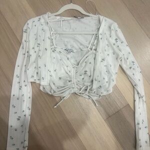 Tank/Cardigan Cropped Set